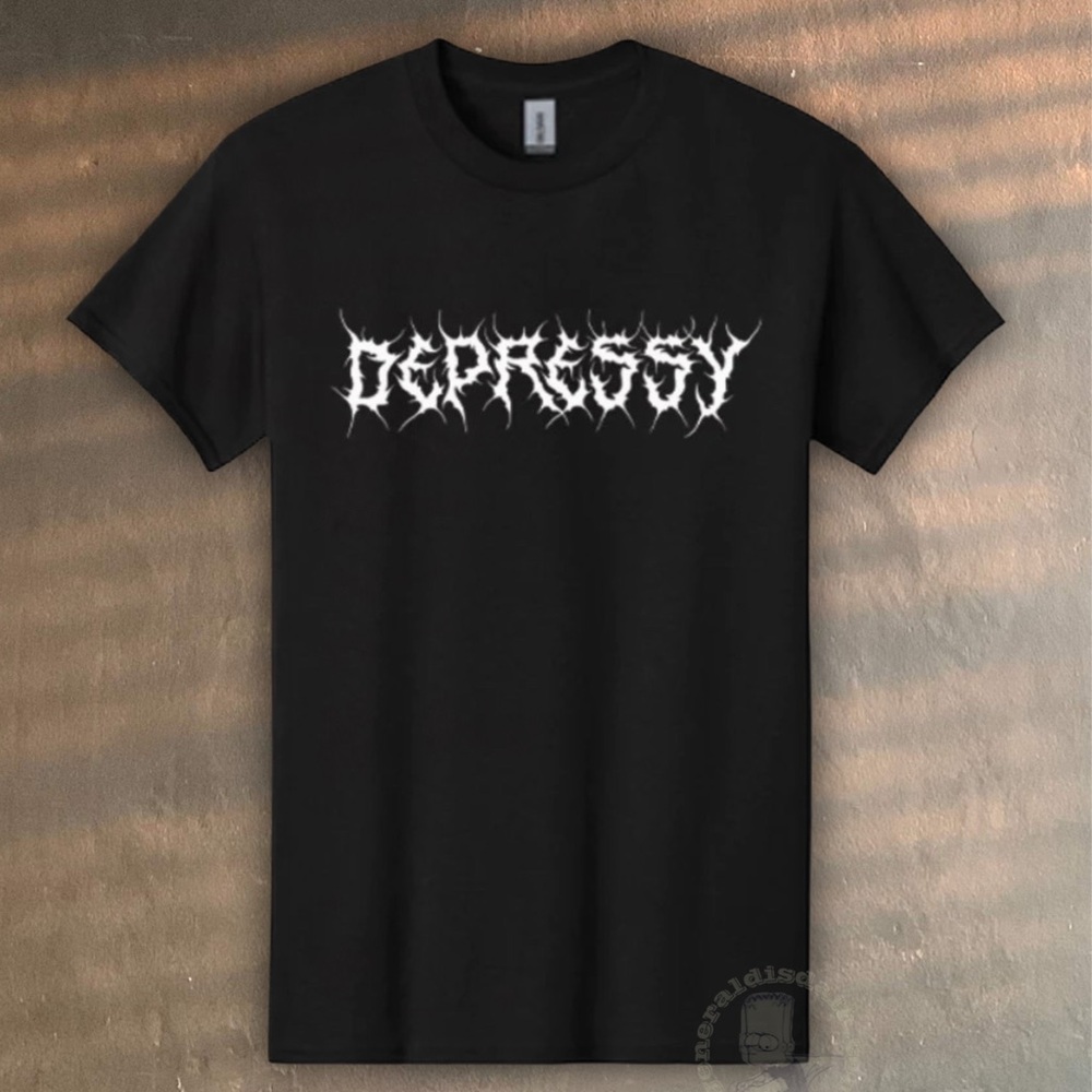 a good cult depressy tee metal font cutie patootie recovery goth
